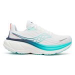 Zapatillas para correr Saucony Saucony Hurricane 25 Zapatilla de estabilidad Mujeres-blanco, azul oscuro