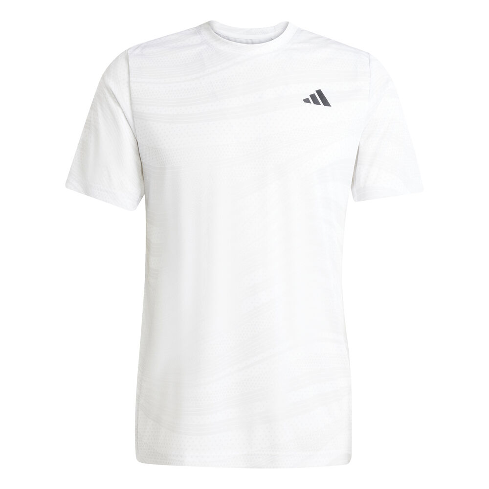 adidas Club Graphic Camiseta De Manga Corta Hombres-Blanco,Gris
