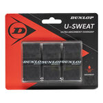 Sobregrips Dunlop Dunlop U-Sweat Pack De 3-Negro,Rojo