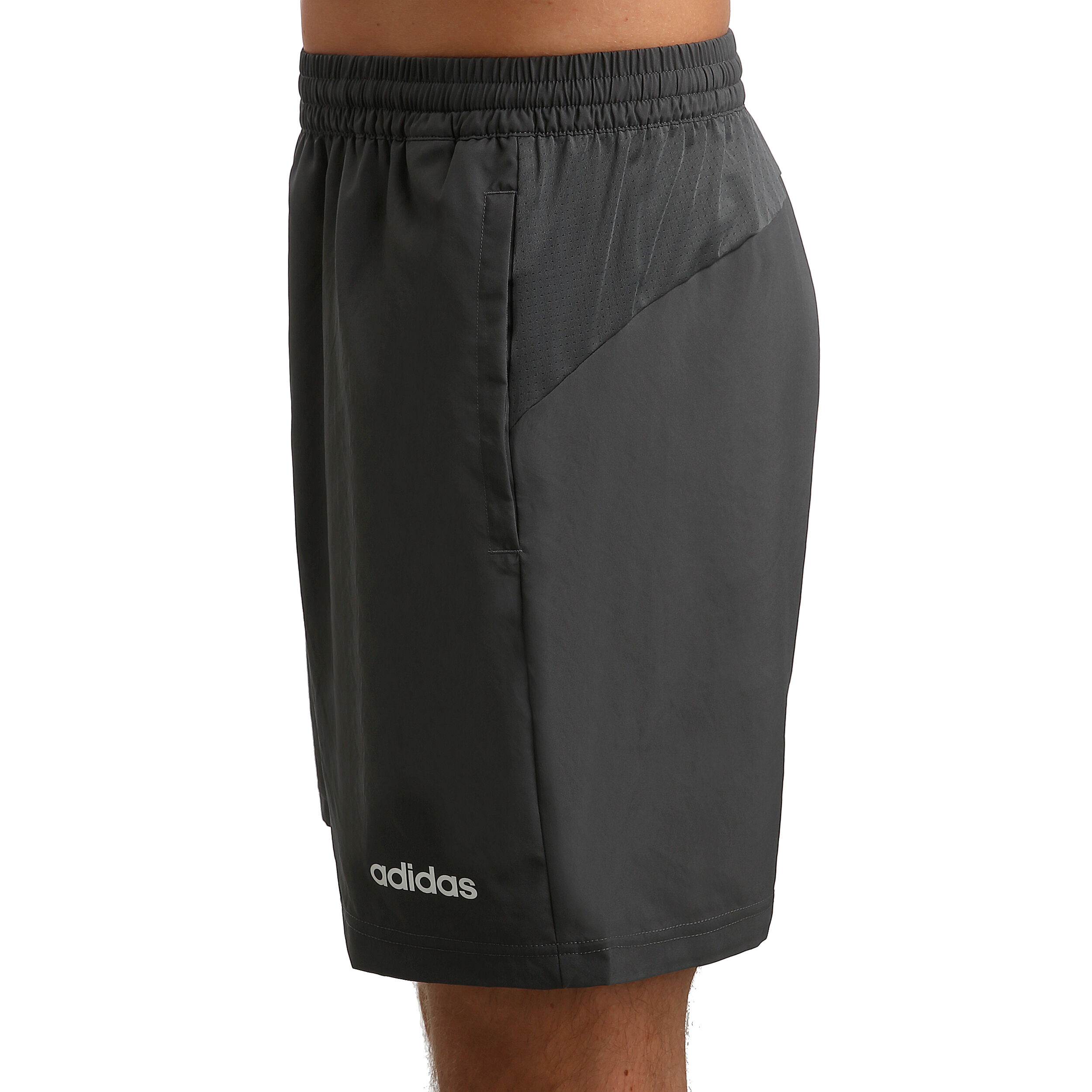 Buy adidas D2M Cool Woven Shorts Hombres Gris Oscuro Blanco