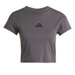 Ropa adidas adidas Future Icon Small Logo Camiseta De Manga Corta Mujeres-Gris Oscuro