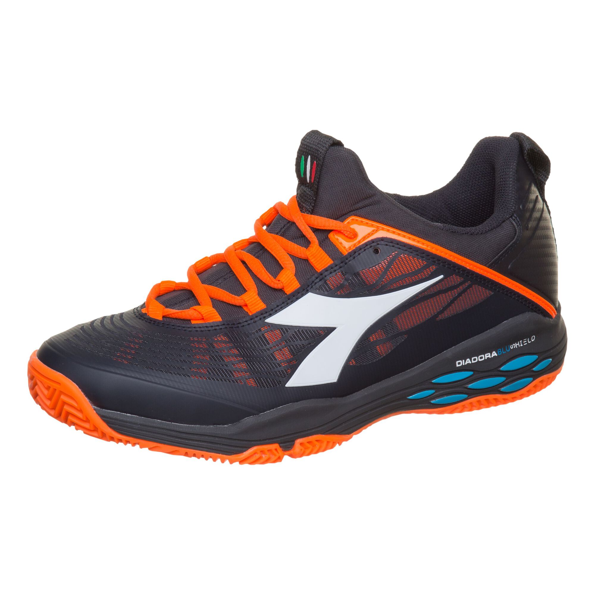 Diadora Fly Clay Zapatilla Tierra Batida Hombres - Negro, Naranja compra online | Tennis-Point