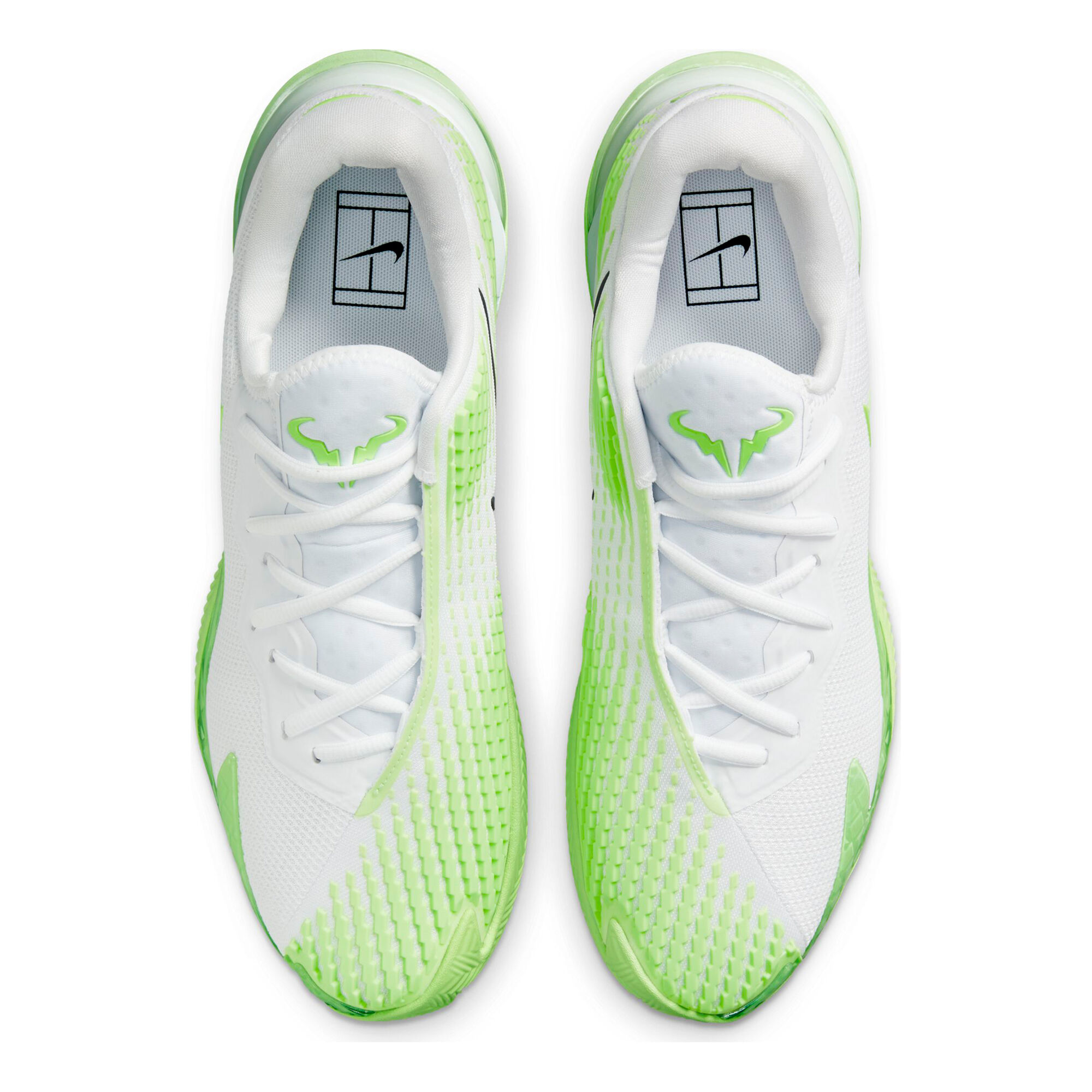 Nike Rafael Nadal Zoom Vapor Cage 4 Zapatilla Batida Hombres - Blanco, Verde Neón compra online Tennis-Point