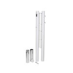 Accesorios De Pista Tegra ASS-Tennispfosten Alu, rund, weiß, pulverbeschichtet, 83 mm