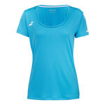 Ropa Babolat Babolat Play Cap Sleeve Camiseta De Manga Corta Mujeres-Turquesa