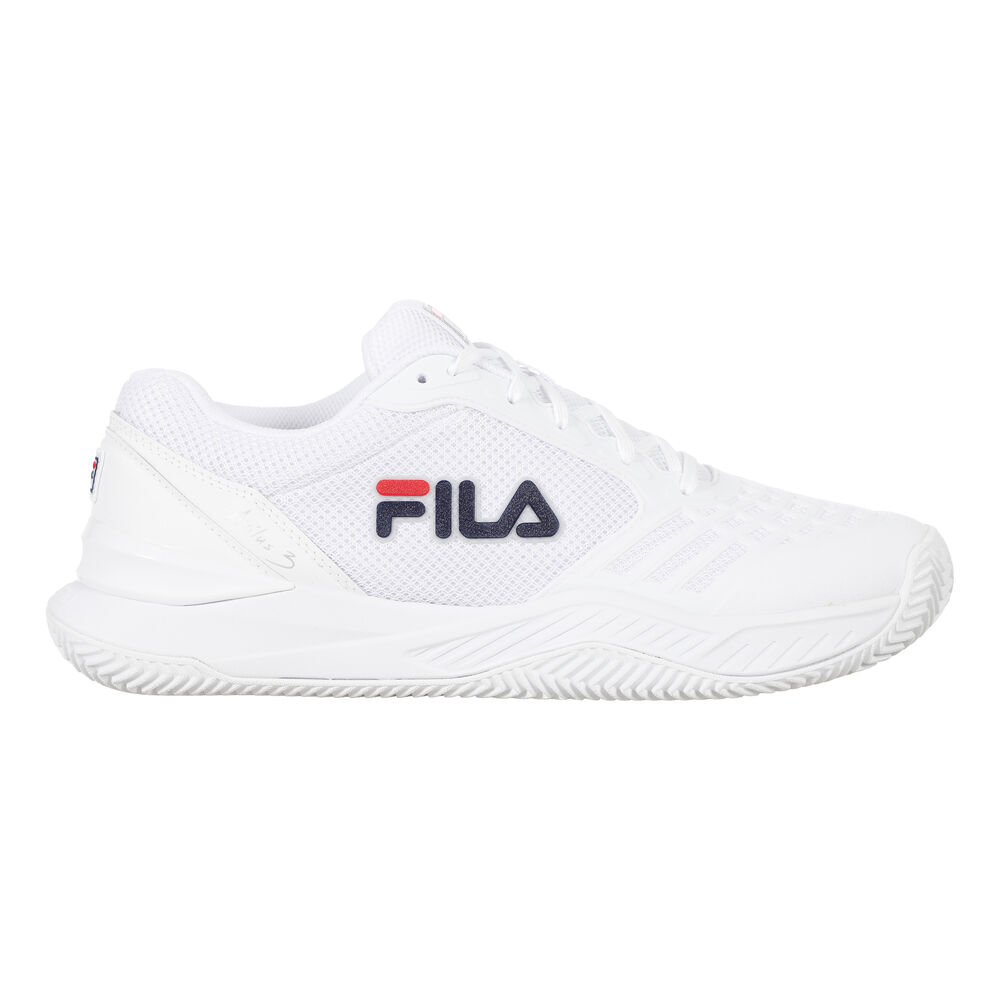 Fila Axilus 3 Zapatilla Tierra Batida Hombres-Blanco,Azul Oscuro