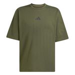 Ropa adidas adidas Oversize Camiseta de manga corta Hombres-verde oscuro