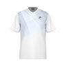 Topspin Camiseta De Manga Corta Chicos-Blanco,Azul Oscuro
