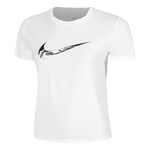 Ropa Nike Nike Dri-Fit One Swoosh Camiseta De Running Mujeres-Blanco