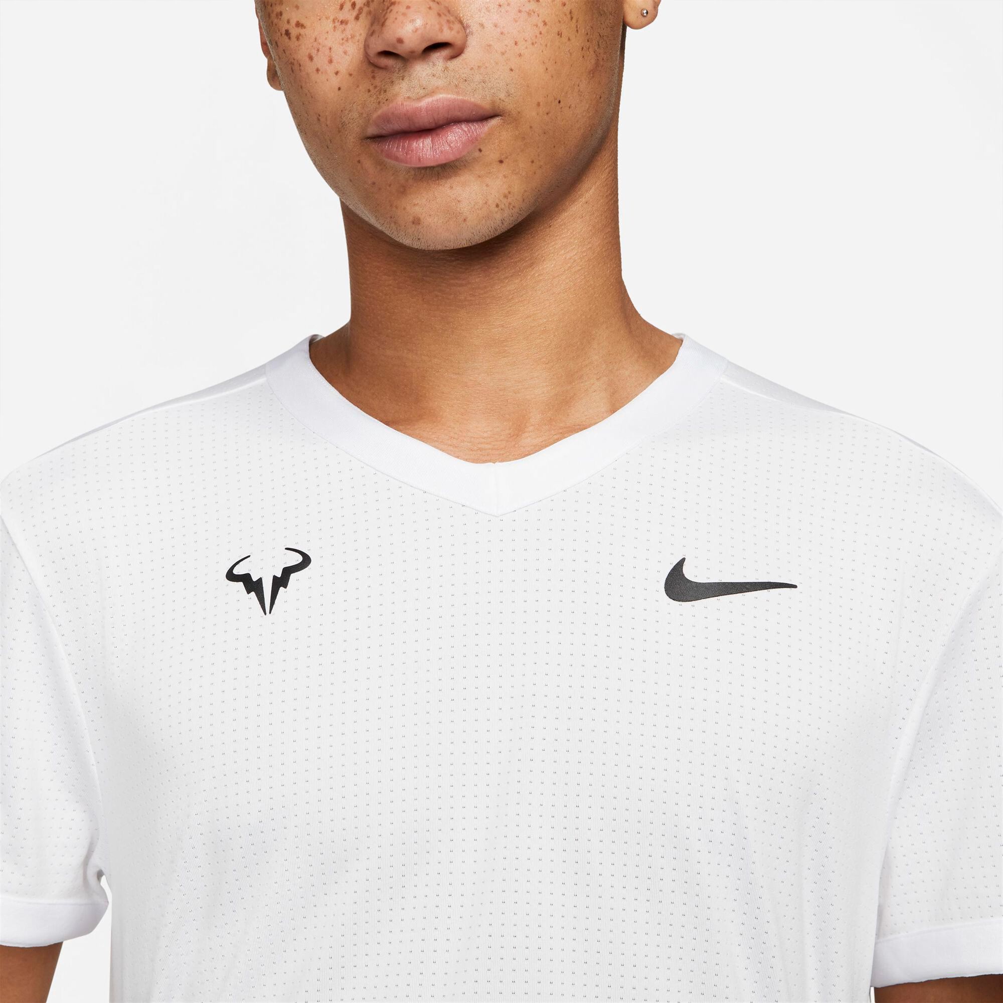 Nike Rafael Nadal Dri-Fit Advantage Camiseta De Manga Hombres - Blanco compra online | Tennis-Point