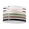 Nike Flex Classic Cinta Para El Pelo Pack De 6-Blanco,Azul Oscuro