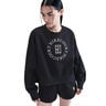 Court Phoenix Over-Oversized Crew Heritage Sudadera Mujeres-Negro