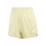 Pacer Knit High 3in Shorts Mujeres-Amarillo