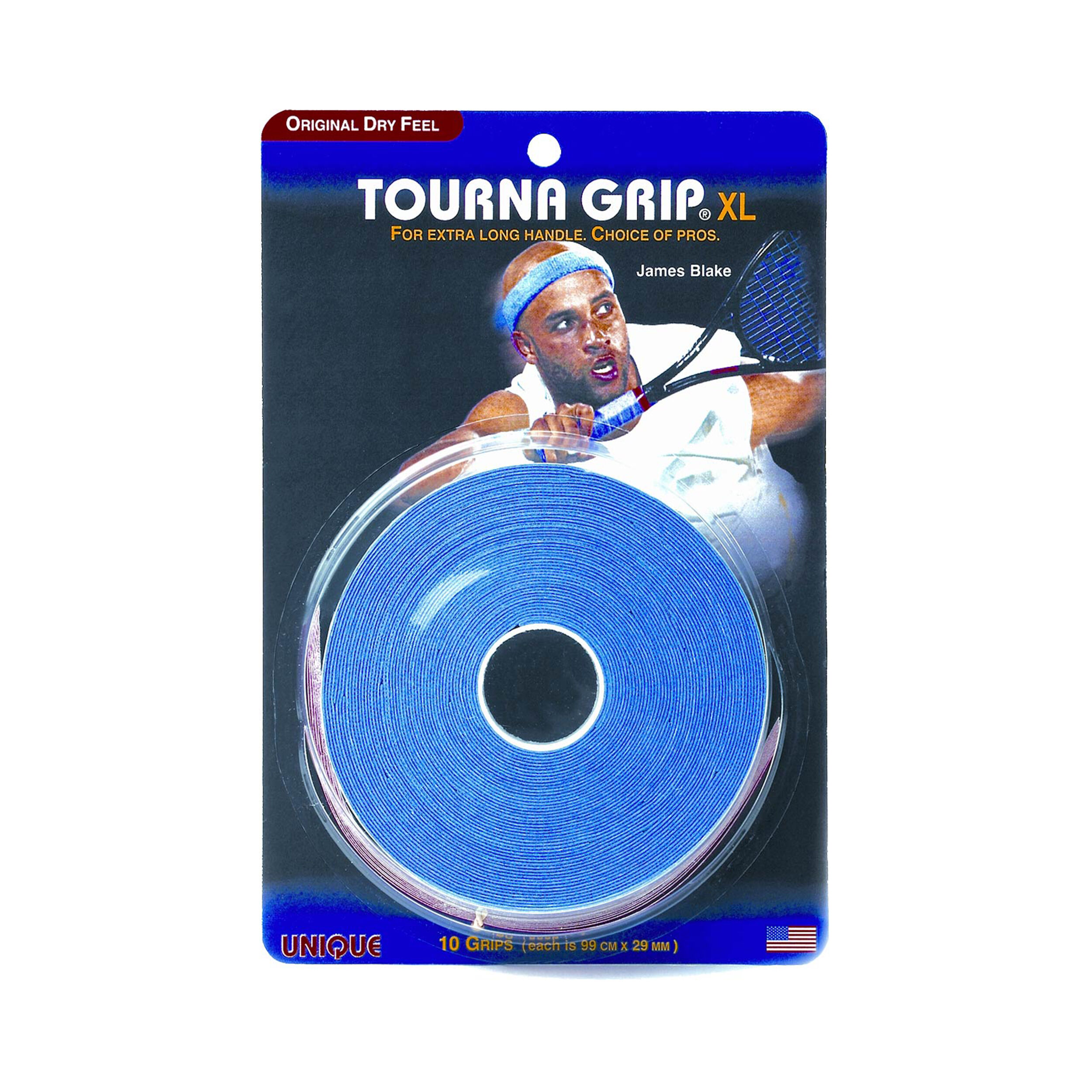 Tourna Extra Long Original Dry Feel Tennis Grips 10 Grips 