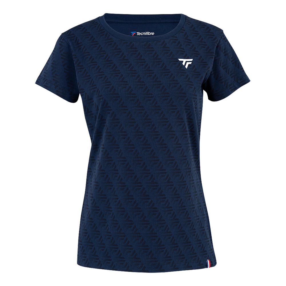 Tecnifibre Graphic Camiseta De Manga Corta Mujeres-Azul Oscuro