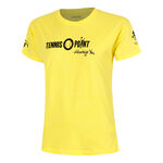 Ropa Tennis-Point Tennis-Point Team Yellow Camiseta De Manga Corta Mujeres-Amarillo,Negro