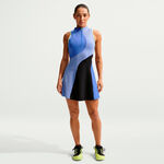 Ropa de tenis Nike Nike Court Dri-Fit Slam Vestido Mujeres-azul, azul-gris