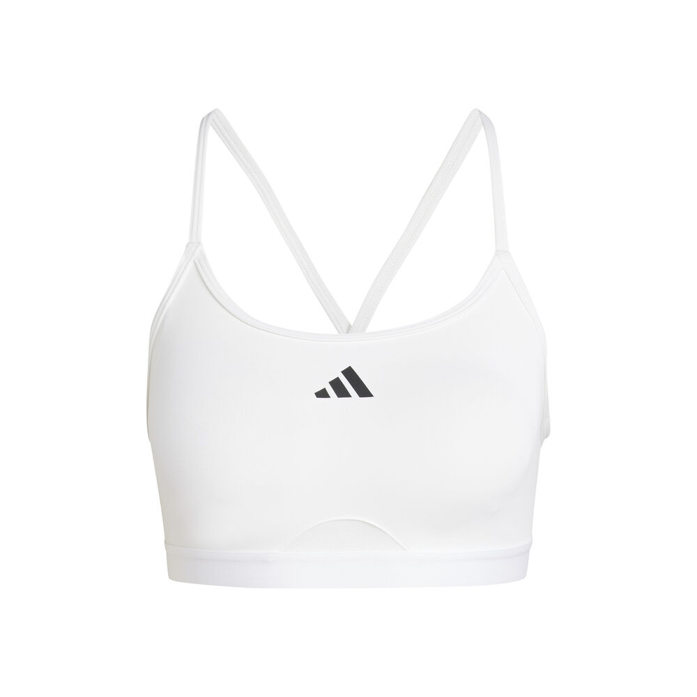 adidas Aeroreact Training 3 Stripes Sujetador Deportivo Mujeres-Blanco
