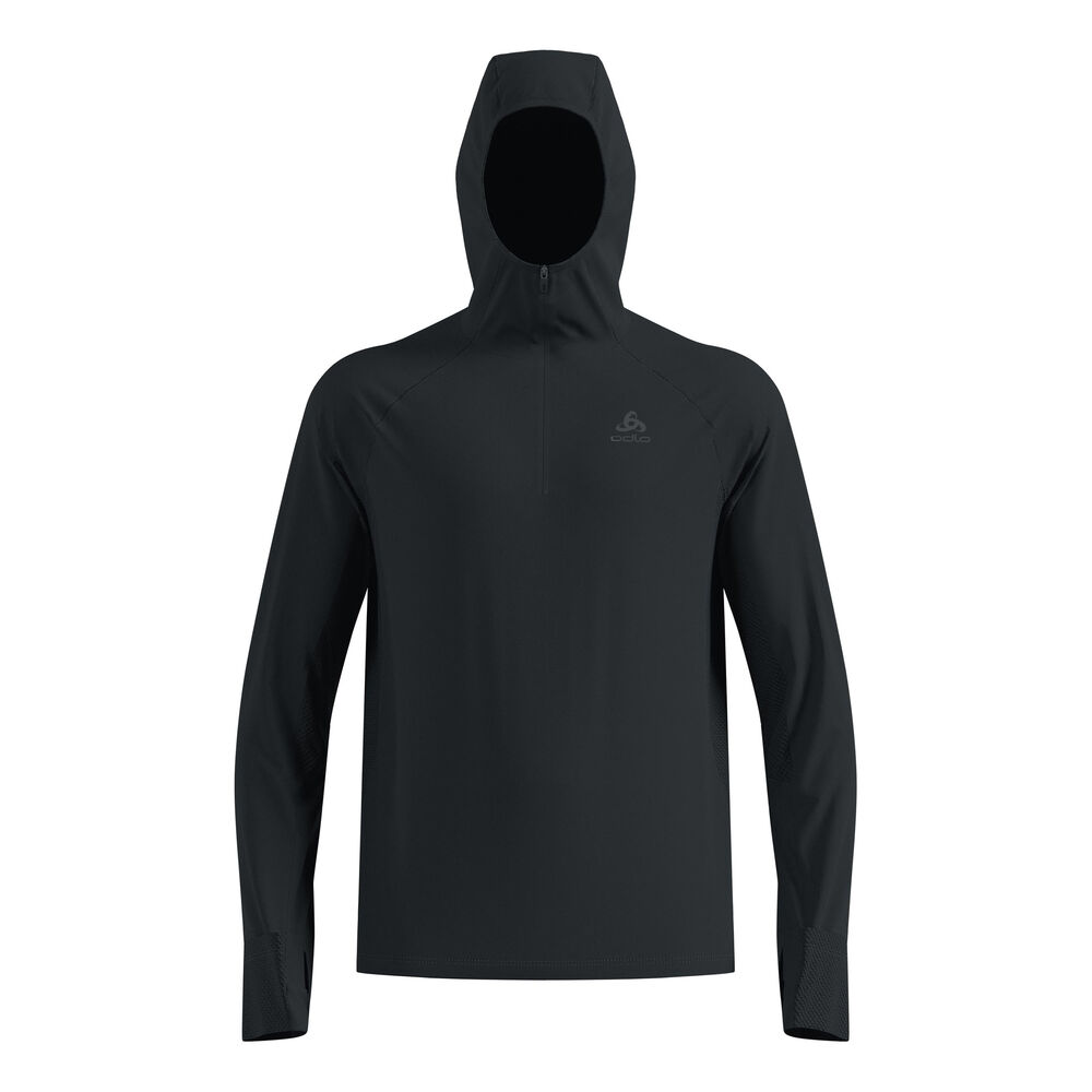 Odlo X-Alp Midlayer Camiseta De Running Hombres-Negro