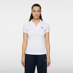 Ropa JLindeberg JLindeberg Allison Camiseta De Manga Corta Mujeres-Blanco