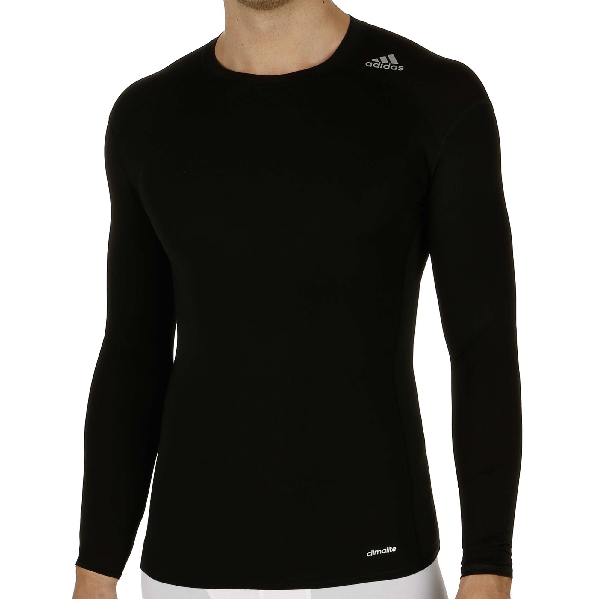 adidas Techfit Base Camiseta De Manga Larga Hombres - Negro online | Tennis-Point