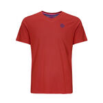 Ropa BIDI BADU BIDI BADU Evin Tech Round Camiseta de manga corta Chicos - rojo oscuro, 