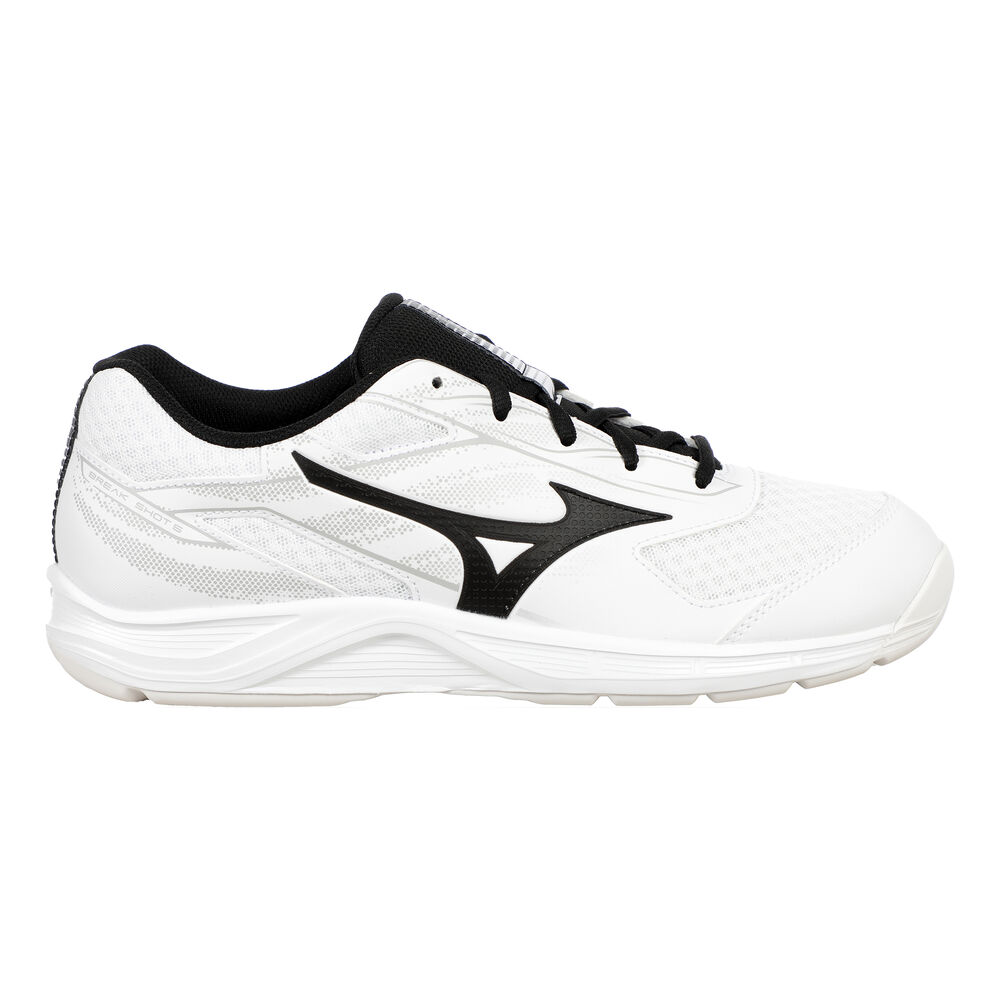 Mizuno Break Shot 5 Zapatilla Para Pista Cubierta Hombres - Blanco, Negro