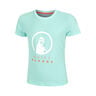 Wild Baseline Logo Camiseta De Manga Corta Chicas-Turquesa,Multicolor
