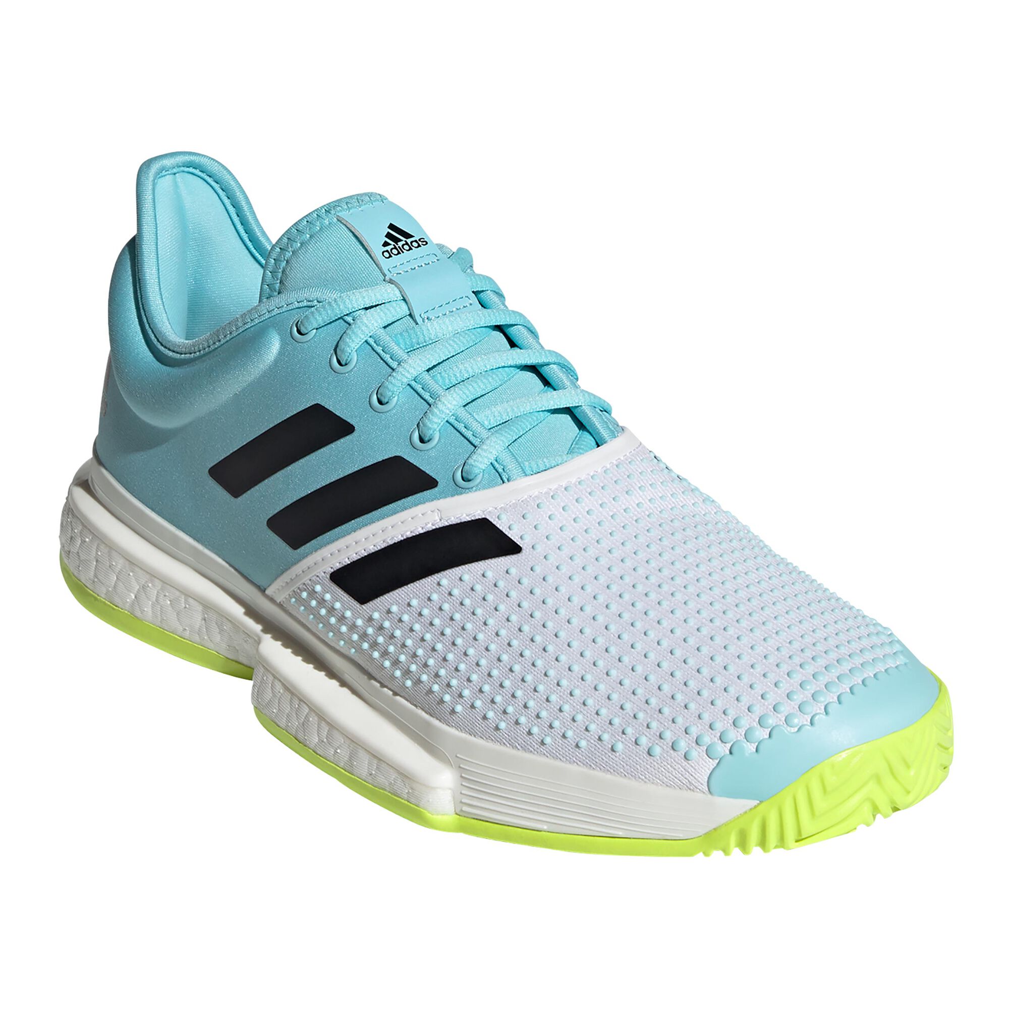 bolso patata frío adidas SoleCourt Primeblue Zapatilla Todas Las Superficies Hombres -  Blanco, Turquesa compra online | Tennis-Point