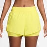 Swift 2in1 Short Pantalones cortos Mujeres-amarillo limón, plateado
