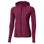 Ropa Mizuno Mizuno Active Warmalite Hybrid Full Zip Camiseta De Running Mujeres-Lila