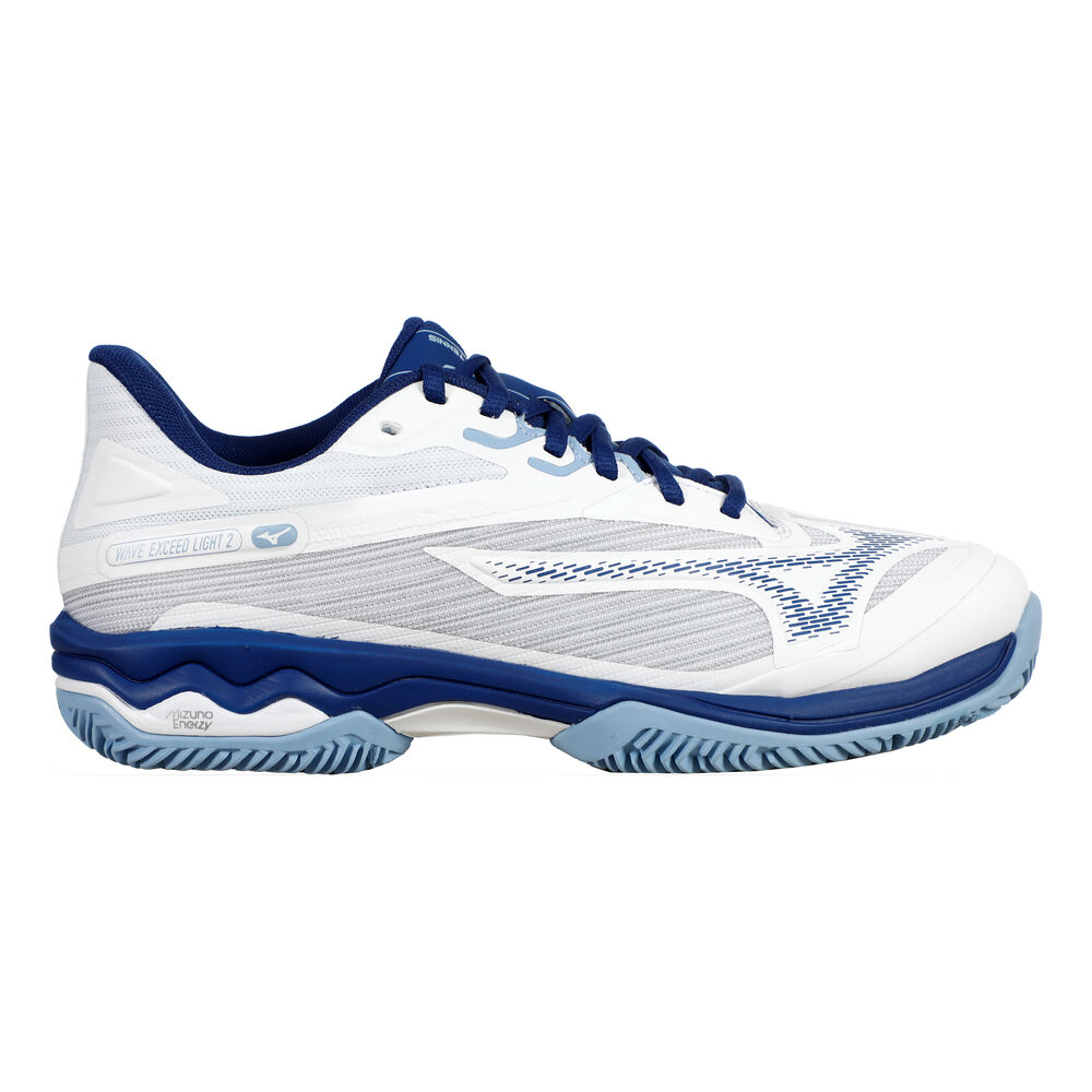 Mizuno Wave Exceed Light 2 Zapatilla Tierra Batida Mujeres - Blanco, Azul