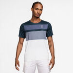 Ropa Nike Nike Court Dri-FIT Advantage Print Camiseta de manga corta Hombres - azul, blanco