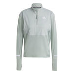 Ropa adidas adidas Ultimate High Visibility Half-Zip Camiseta De Running Mujeres-Salvia