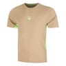 Wild Receiver Verti Camiseta De Manga Corta Hombres-Beige,Multicolor