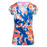 Bella 2.0 Tech V-Neck Camiseta De Manga Corta Mujeres-Azul Oscuro,Multicolor