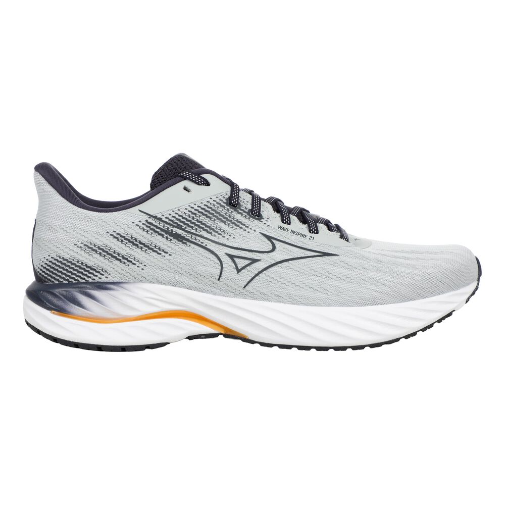 Mizuno Wave Inspire 21 Zapatilla De Estabilidad Hombres - Gris Claro, Coral