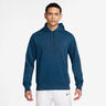 Court Dri-Fit Heritage Sudadera Con Capucha Hombres-Azul-gris