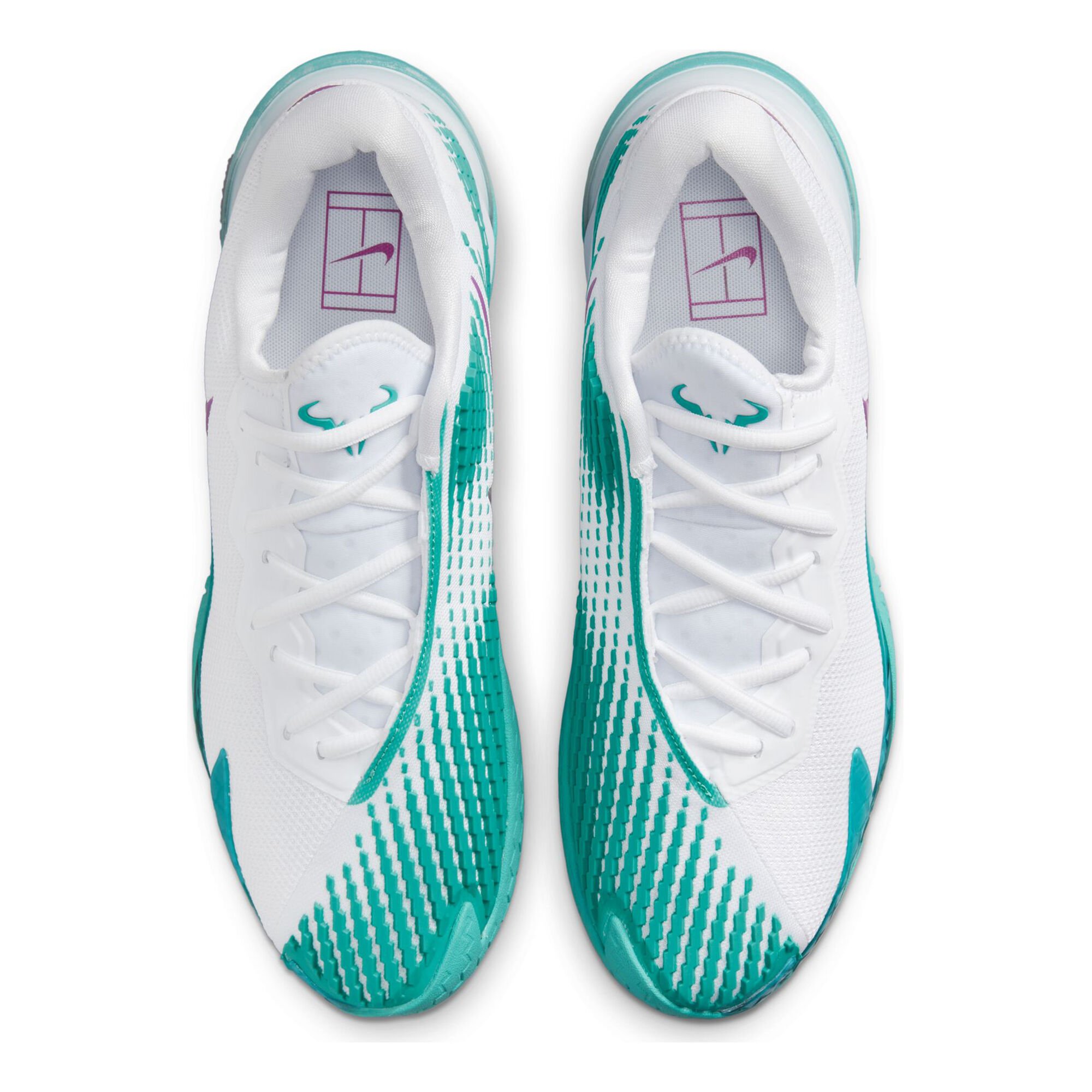 Nike Rafael Nadal Court Vapor Cage 4 Zapatilla Todas Las Superficies Hombres - Blanco, Verde online | Tennis-Point