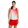Crew Racerback Camiseta de tirantes Mujeres-rojo, blanco