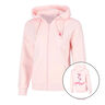 Endlessly Flower Zip Sudadera Con Cremallera Mujeres-Rosa,Multicolor