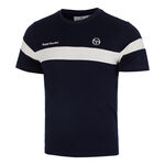 Ropa de tenis Sergio Tacchini Sergio Tacchini Leone Camiseta de manga corta Hombres - azul oscuro, blanco