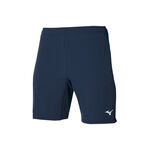 Ropa de tenis Mizuno Mizuno Trad Shorts Hombres-Azul Oscuro