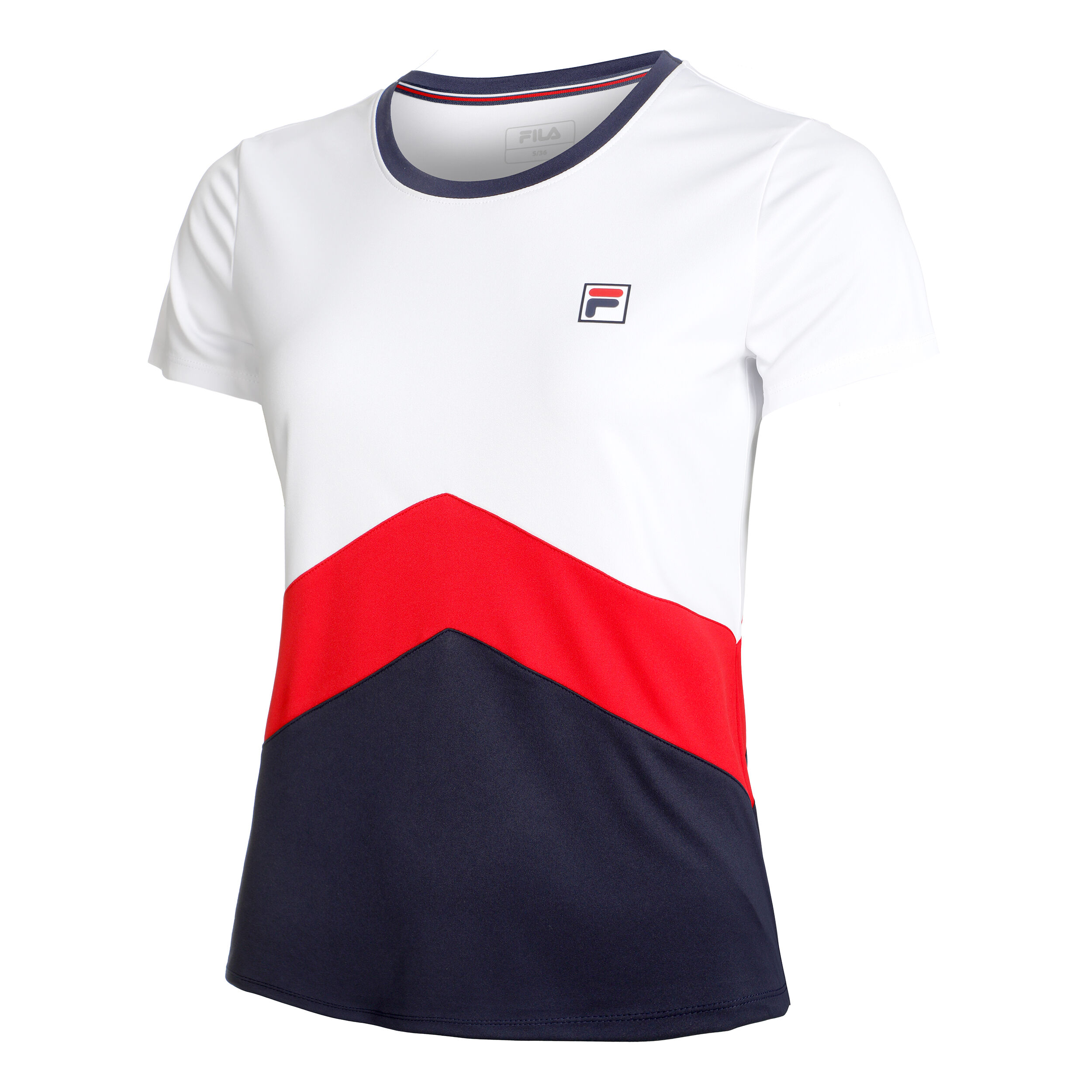 Buy Fila Aurelia Camiseta De Manga Corta Mujeres Blanco Multicolor online Tennis Point ES