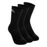 Short Crew Calcetines de tenis Pack de 3 Unisex - negro, 