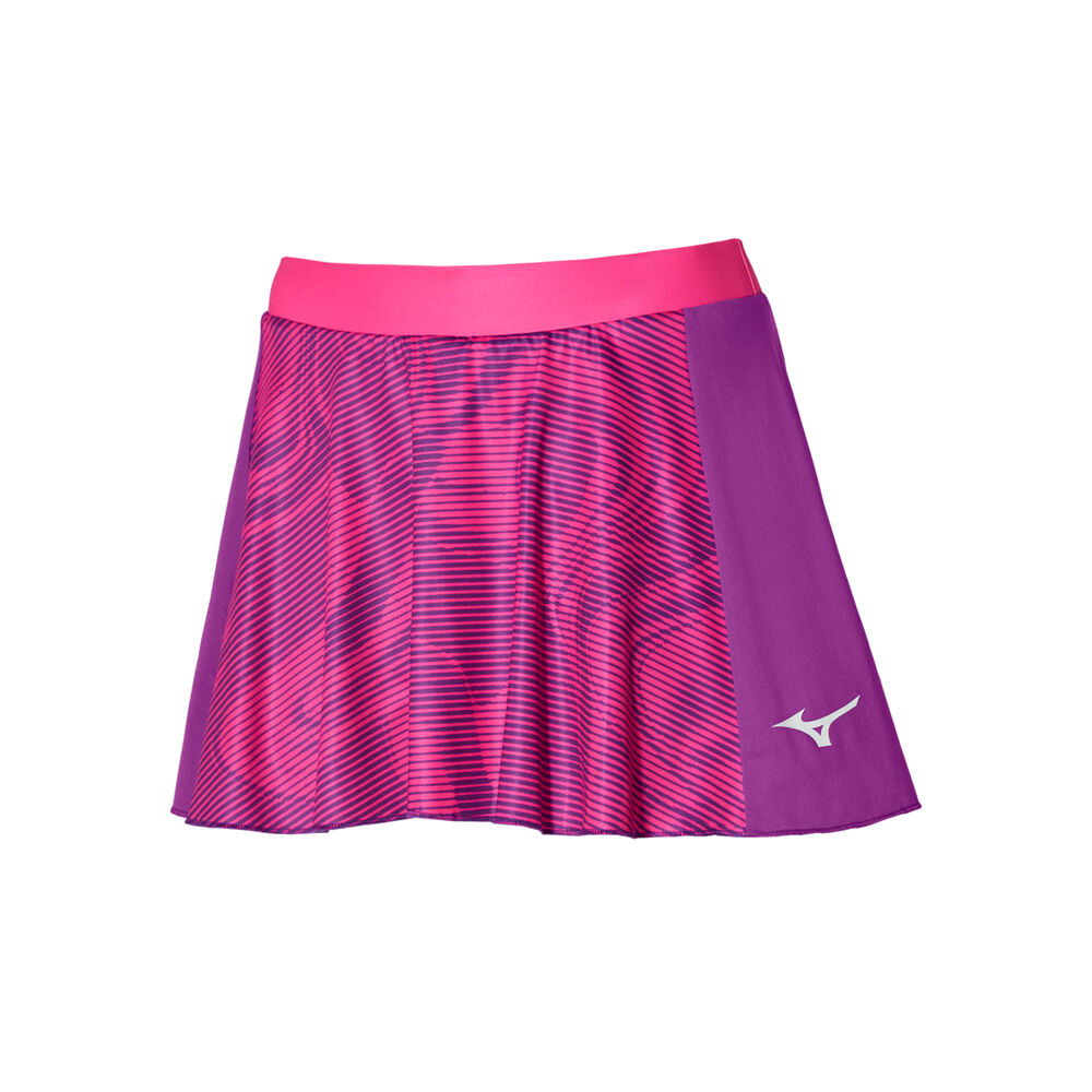 Mizuno Charge Printed Flying Falda Mujeres - Lila