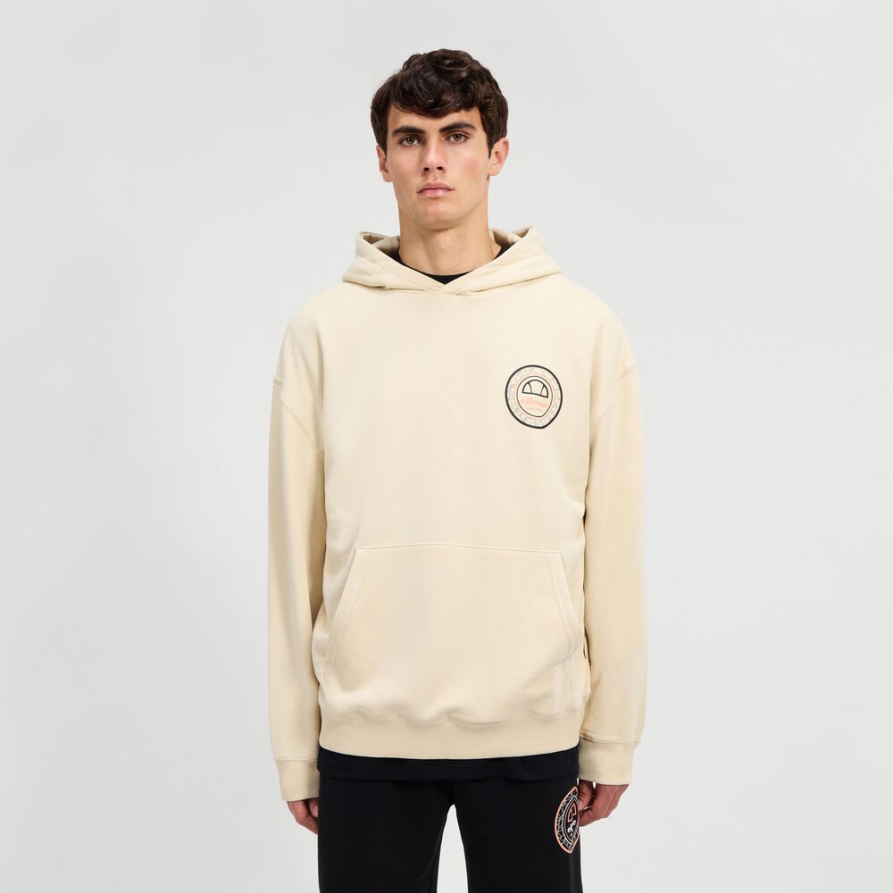 Ellesse Levante Sudadera Con Capucha Hombres - Beige