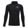 Tech 2.0 1/2 Zip Camiseta De Manga Larga Chicos-Negro,Blanco