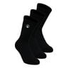 Performance Long Calcetines De Tenis Pack De 3-Negro