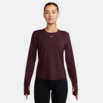 Ropa Nike Nike One Classic Dri-FIT Camiseta de manga larga Mujeres - rojo oscuro, blanco